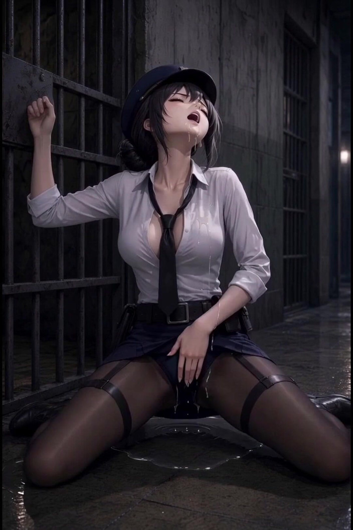 Wertstofsamler: Cosplay policial anime 3d en prisión