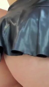 Blonde Girl Dances and Shows Her Vagina Under Her Skirt