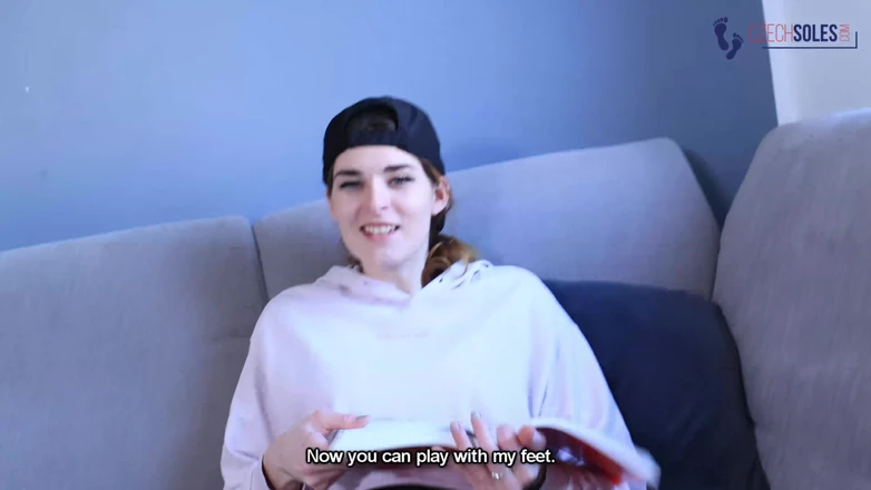 Czech Soles - foot fetish content: Sexy Feet College Girl Made You a Deal POV