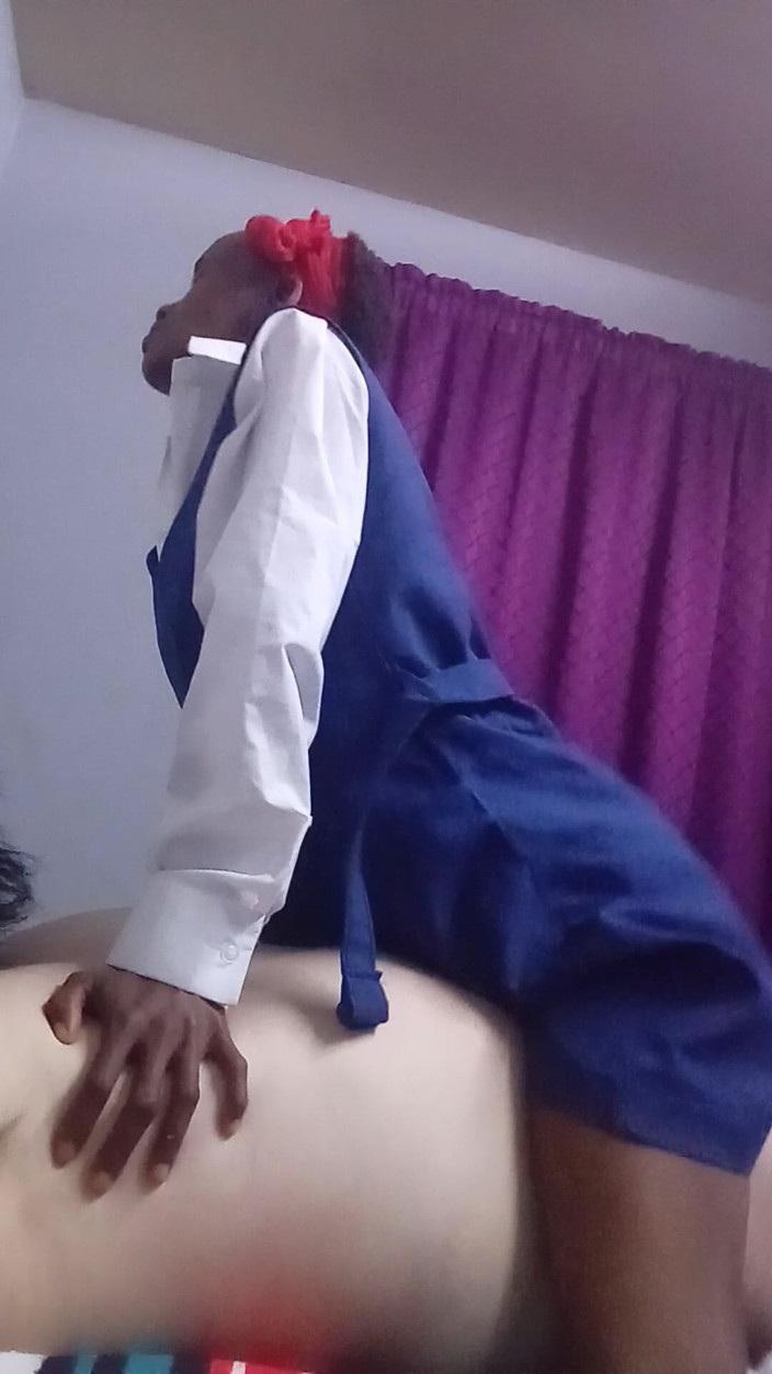 hothouse18xxx: Black Girl Sucks and Rides White Cocl in Uniform