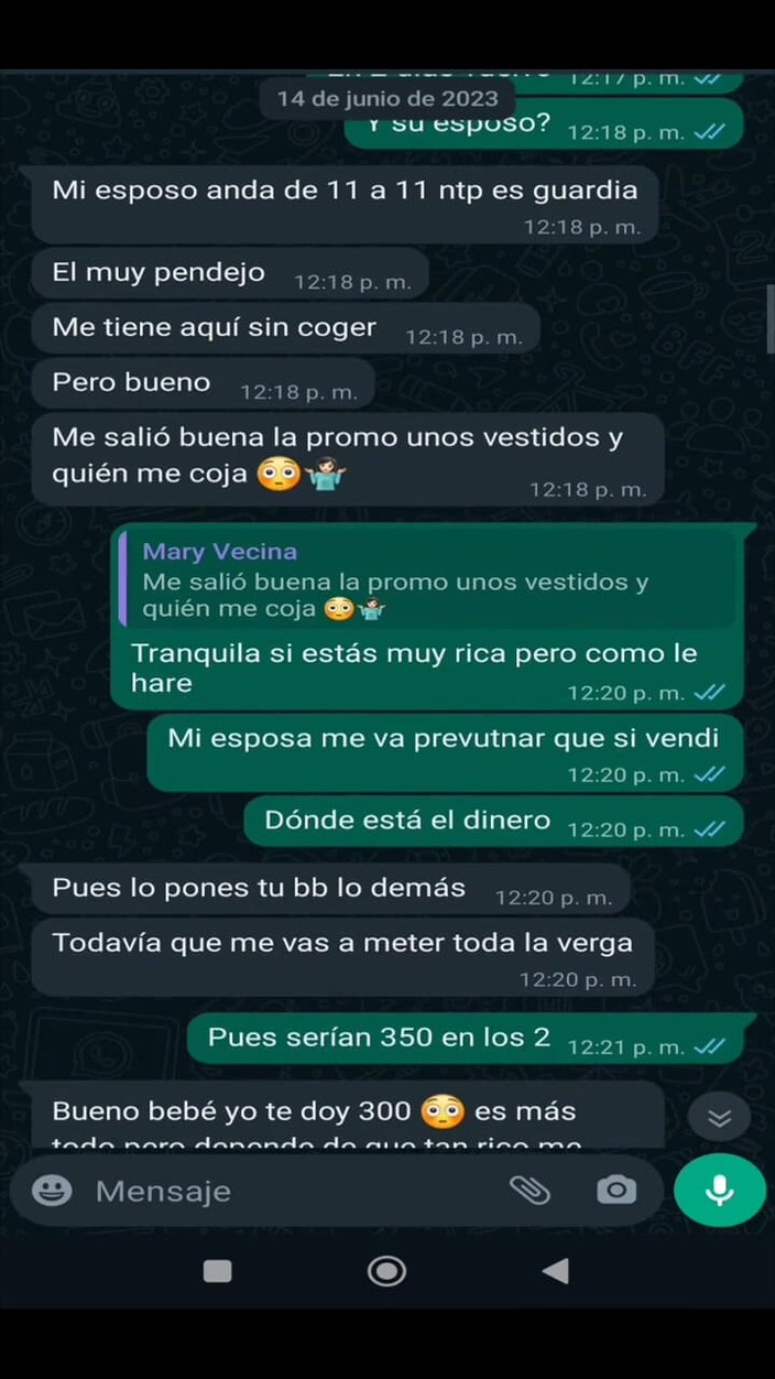 Mexicasero: Chat caliente con la puta de mi ex, con fotos