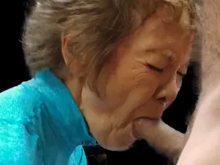 Cock Sucking Granny: Granny Never Gets Enough - She's Back to Make Another Video