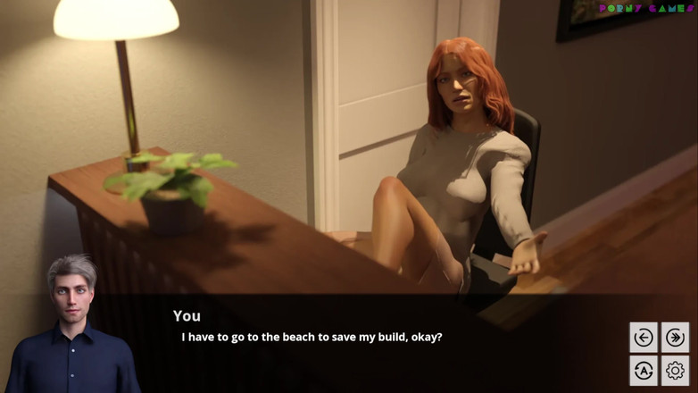 Porny Games: Il costruttore - sesso in spiaggia con la paffuta foreense 7