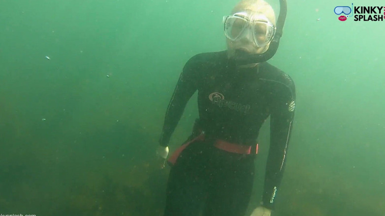 UKCuteGirl Lucy Lauren: Open Water Freedive Ultra Dlouhé ploutve, Neoprén a šnorchlování