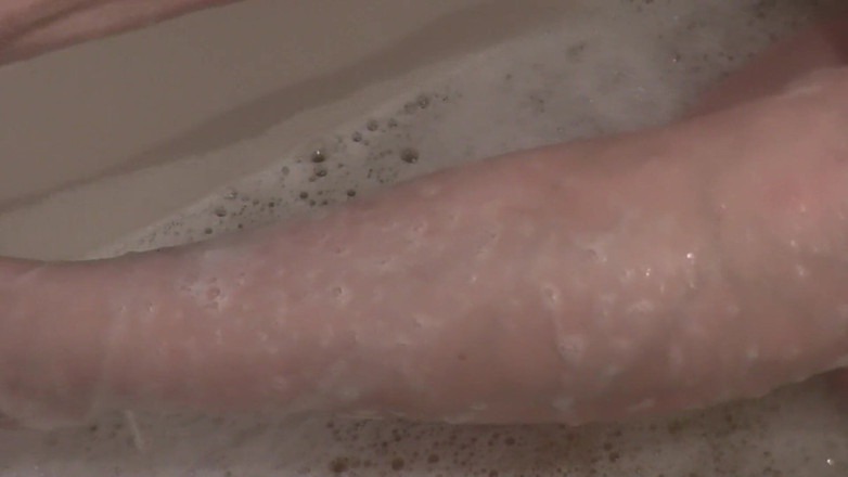 XXX-Platinum: Bathroom. Sexy Stepmommy MILF Takes Bathroom. Lather on Hands, Feet,...