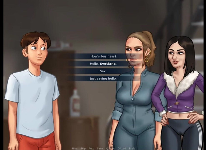 Miss Kitty 2K: Summertime Saga V0208 - Pt 289 - di dinding