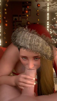 Christmas Blowjob with a Hot Mrs Claus