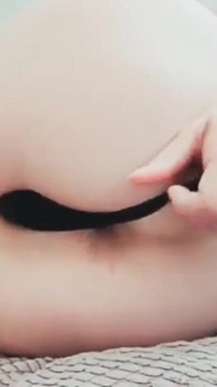 It slips smoothly into my soft and moist butt.