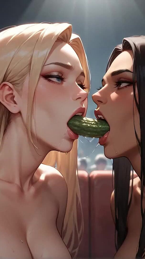 Cucumber Crush: Subway Lesbian Seduction (Lesbian Hentai Lust)