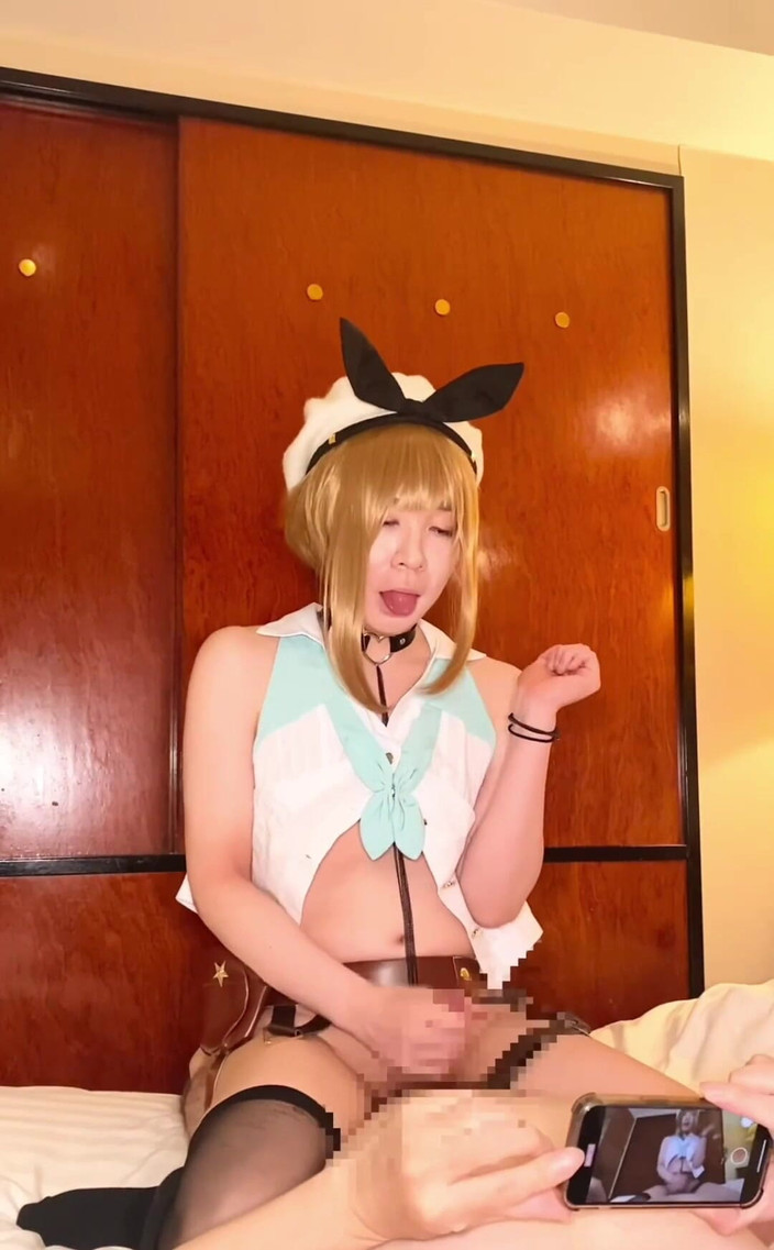 Tsuki-miko: Ryza 카우걸 애널 섹스