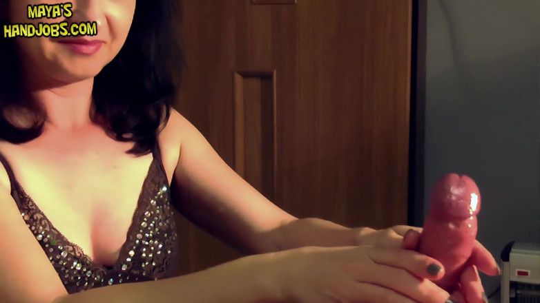 Mayashandjobs: Huge cumshooting of hard bound cock