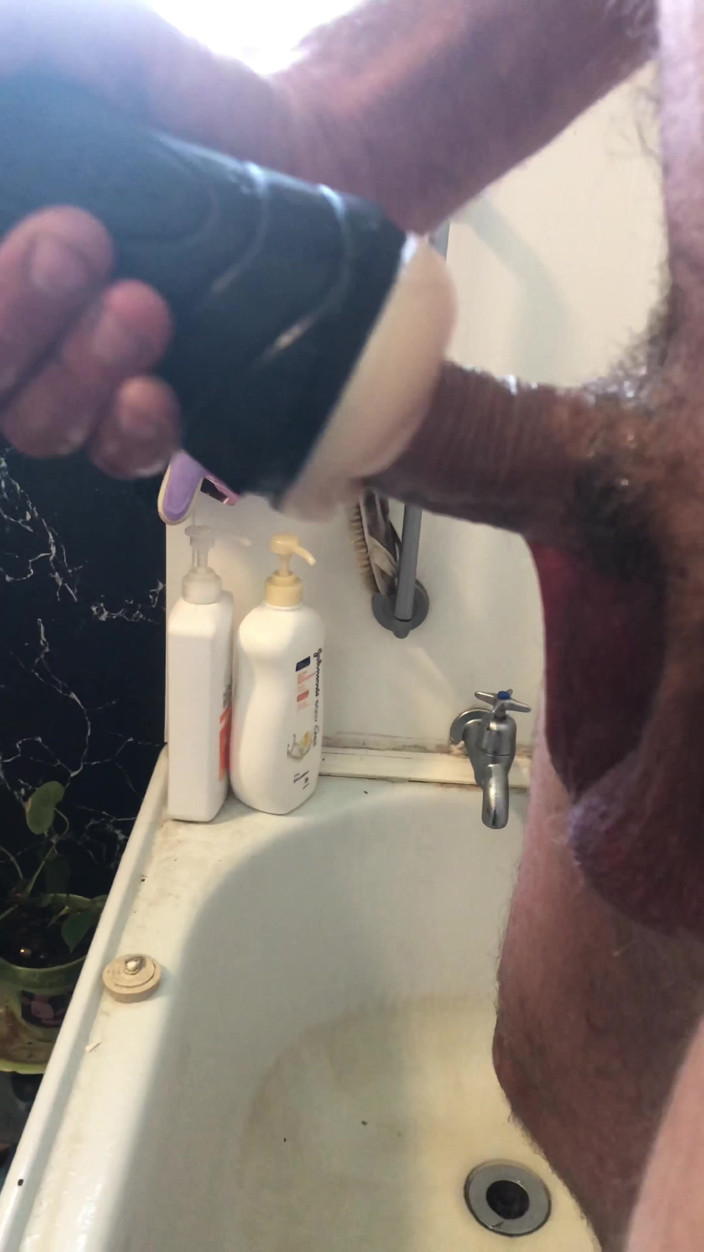 Isaac Hunt: Big Cock Pissing and Fucking a Fleshlight