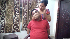 Selfgags femdom bondage: हैण्डगैग के साथ उसके पति को संभालना!