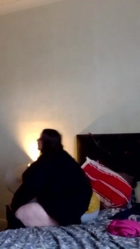BBW SSBBW bedroom stripping