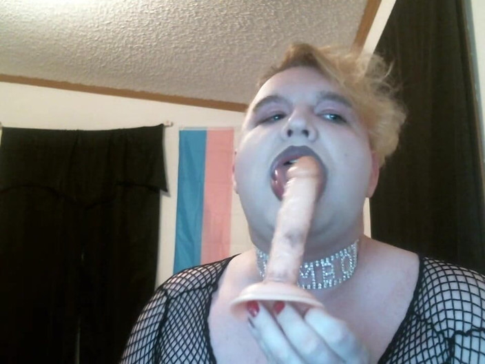 Roxxie rae page: Improviserad kuk sugande övning