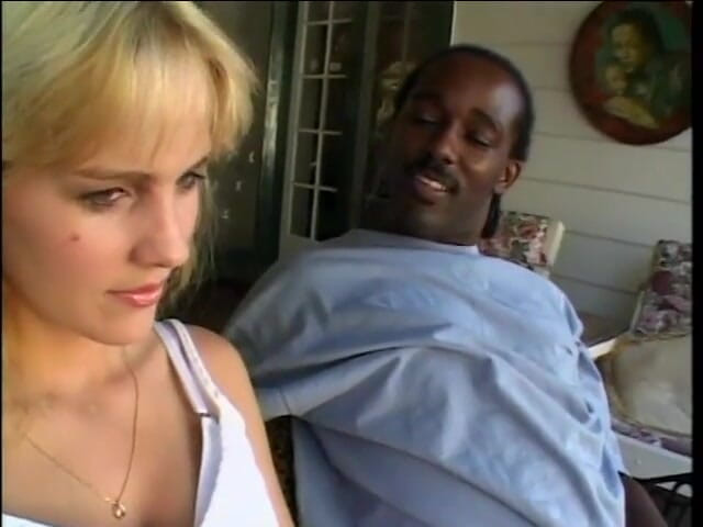 First Black Sexperience: Naughty blonde cutie Rebecca Starr enjoys being dropped with black...