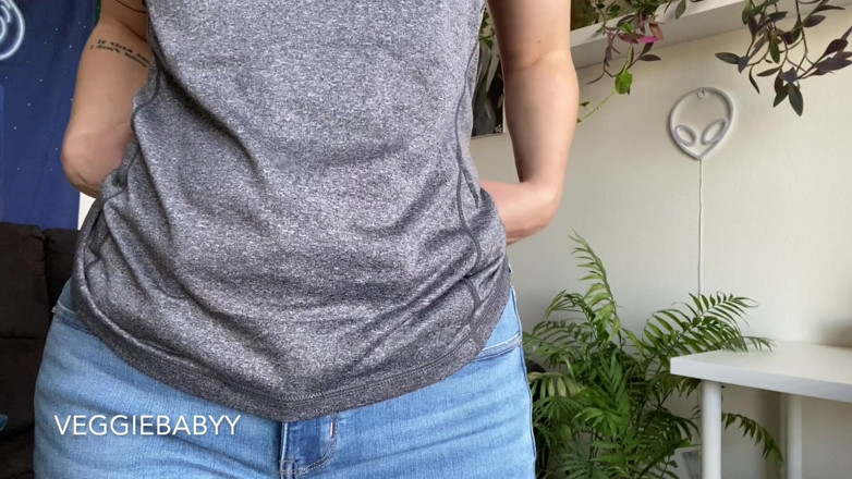 Veggiebabyy: Denim Fetish Whale Tail JOI Tease