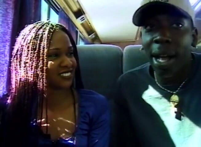 Black Jass: Hairy ebony babe gets anally plowed in the bus