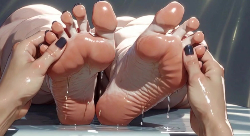 YOUR BEST FANTASY: SSBBW Oil Foot Massage Close up - Big Beautiful Feet &amp; Toes