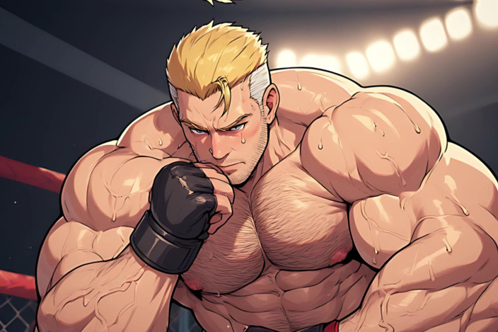 Erotic Man: ケン・マスターズ ヌーキッドファイター(AI)