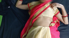 sakshi_raniii: Sexy krásná růžová saree dáma šuká v noci