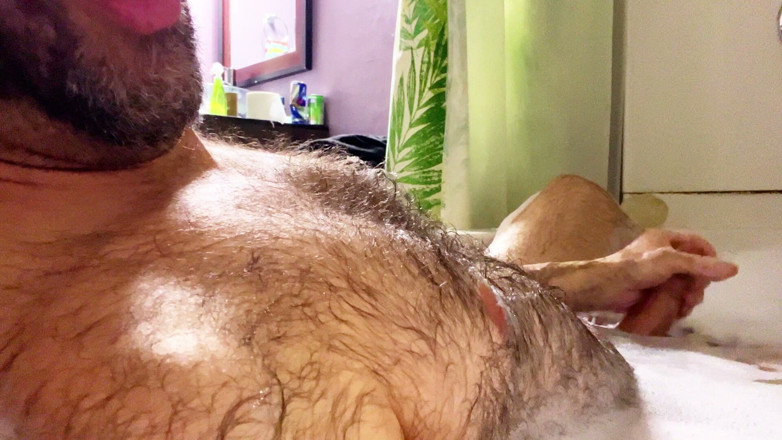 Hairy Wolfe bator: Rub a Dub Dub a Handsome Hairy Horny Stepdaddy in...