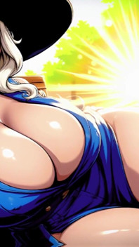 Mature Cartoon Styl Ai Women Teasing and Topless