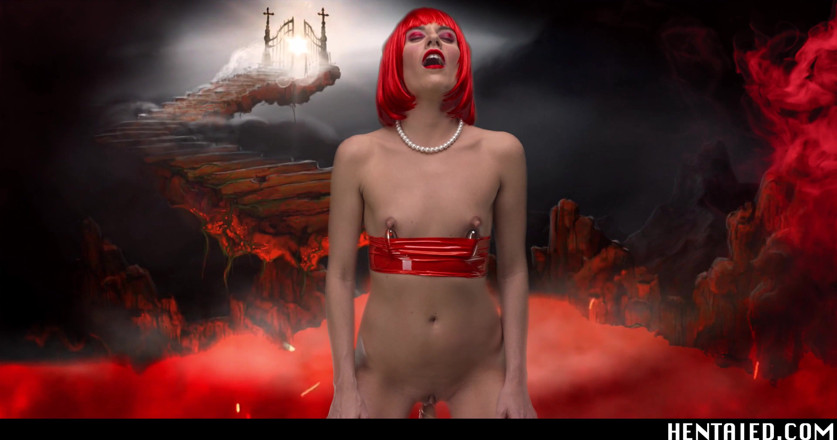 Hentaied: Skutečný život hentai - sexy zrzka ošukaná sexuální mašina s extrémním bukkake...