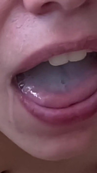 Lovely Close up Cum Play and Cum Swallow