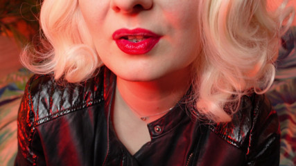 Arya Grander: ASMR video: hot lipstick in process Arya Grander