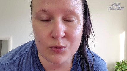 Katy Churchill: ジムの後はすごく汗だく