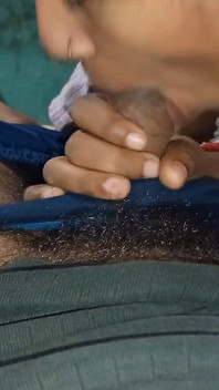 Desi Bhabhi Sucking Cock,cum in Mouth, Delicious Blowjob