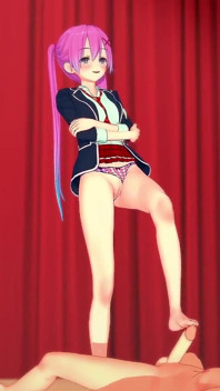 Pinku Kami No Chiisana Mune no Onnanoko Ga Suteeji De Anata Ишо Ни Pafomansu Koikatsu