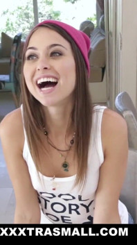 Fucking small teen in pink beanie