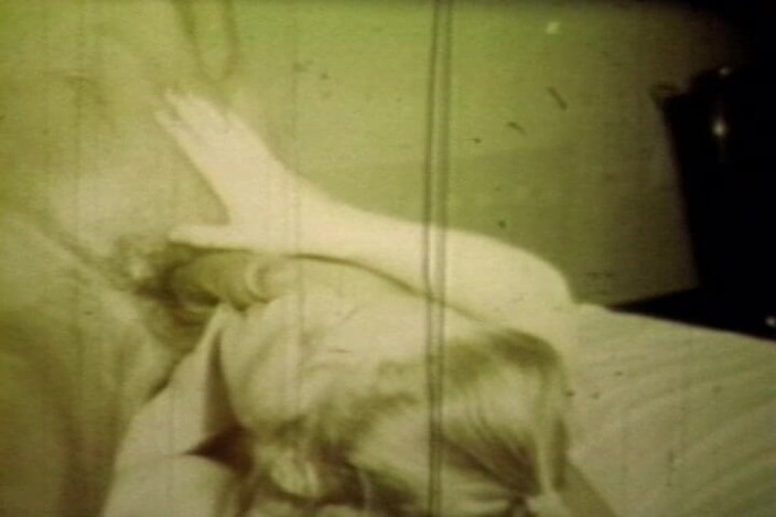 Lovers Of Vintage: Worn Sepia Loop Captures Curly Retro Couple in Raw Bedroom...