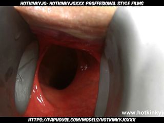 Hotkinkyjo: Hotkinkyjoxxx proffesional style films: Сексуальная блондинка-медсестра с огромным гинекологическим зеркалом в, от Hotkinkyjo