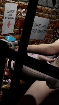 Sexy Aziatisch meisje geneukt door een gat in de muur