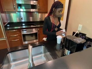 EbonyvsBBC: Giving My Ebony Step-sister Morning Dick All Overher Step-daddys Suite...
