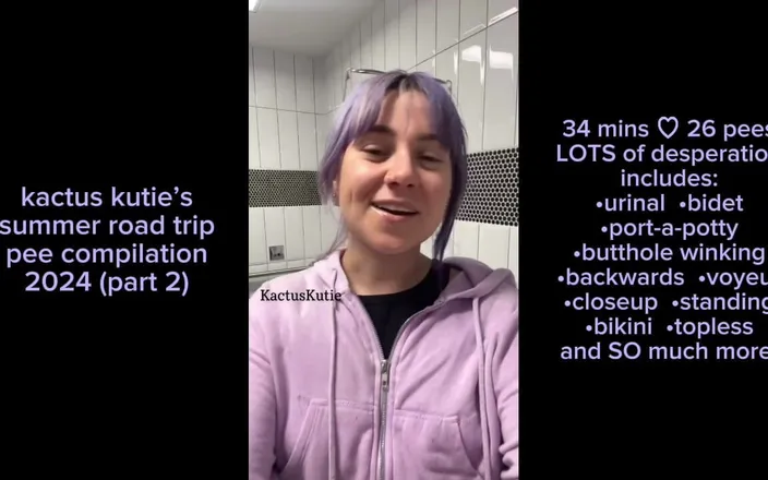 Kactus kutie: Summer Road Trip Pee Compilation Part 2