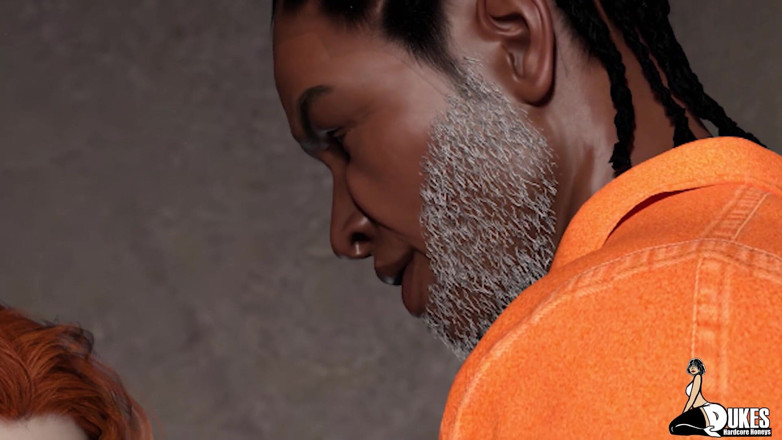 Dukes Hardcore Honeys: Black inmate tasting the warden's wifes sweet pussy