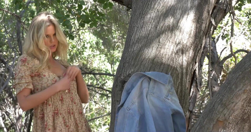 Leon Lambert Girls Twerk Parties CFNM: Blonde teen masturbates sensually in the forest under the sun