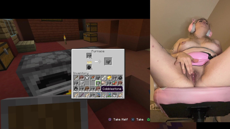 EeveeXo: Memek cewek gamer ini menganga lebar dan muncrat - close up