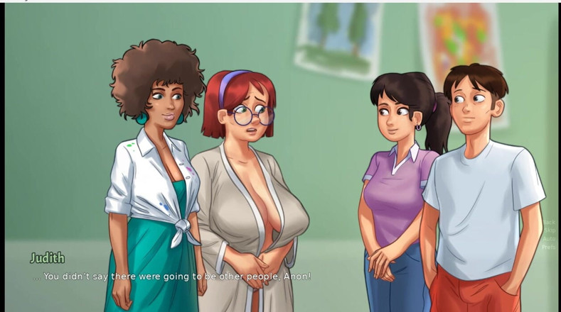 XXX Games Bunk: Summertime saga - Judith poseert naakt voor de kunst