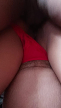 Esposa Embarazada Con Tanga Roja