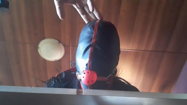 LauraOnHeels: 17 minutes of hogtied extreme blowjob and deepthroat with massive...