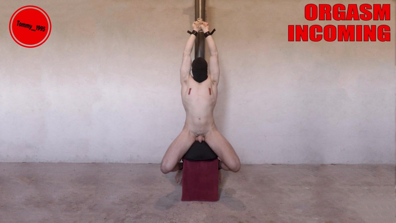 Tommy_1995: Intense Sybian prostate milking orgasms restrained guy moaning