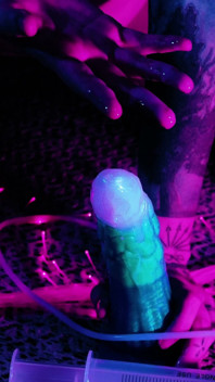 Neon Raver วางไข่ในยูวีแล้วผลักให้หมดและฉี่: Ovipositor และยั่วยวนการเล่นไข่