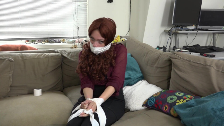 Restricting Ropes: Luna Grey - girl bound gagged