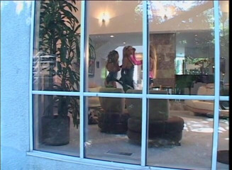 American Idol X: Big boobs lesbians pussy licking fingering dildo playing in latex...