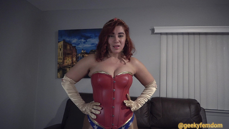 Geeky Femdom: Wonder woman JOI stirrar enchantress sahrye